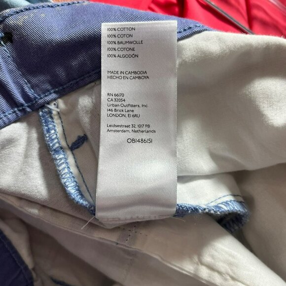 NEW URBAN OUTFITTERS MENS PANTS LARGE PRINTED PULL-ON STRAIGHT FIT GRAFFITI CHIN - Picture 7 of 7